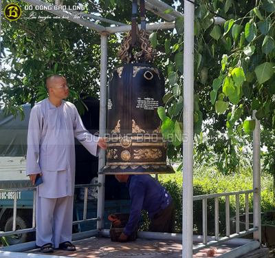 Đúc Đại hồng chung 291kg cho chùa ở Ninh Bình