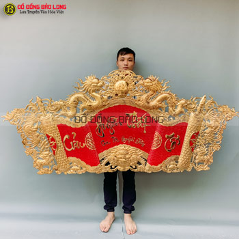 Bộ Cuốn Thư Cửu Huyền Thất Tổ bằng đồng cho khách Long An