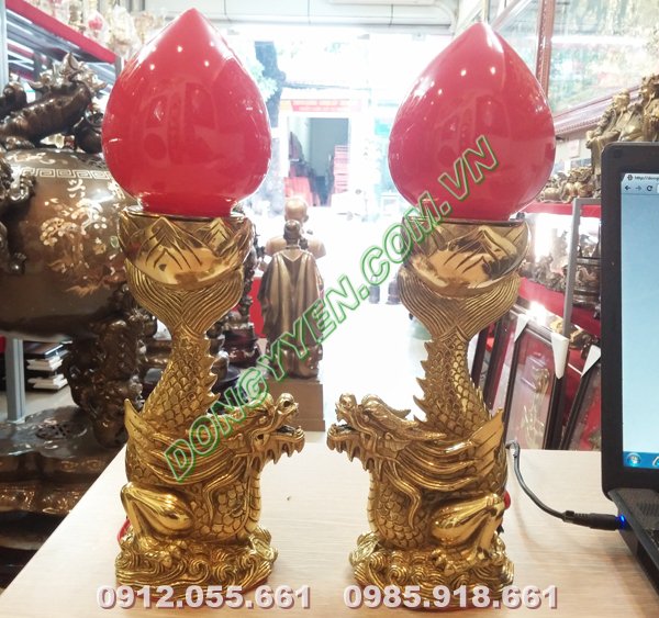 Đèn thờ cá chép hóa rồng