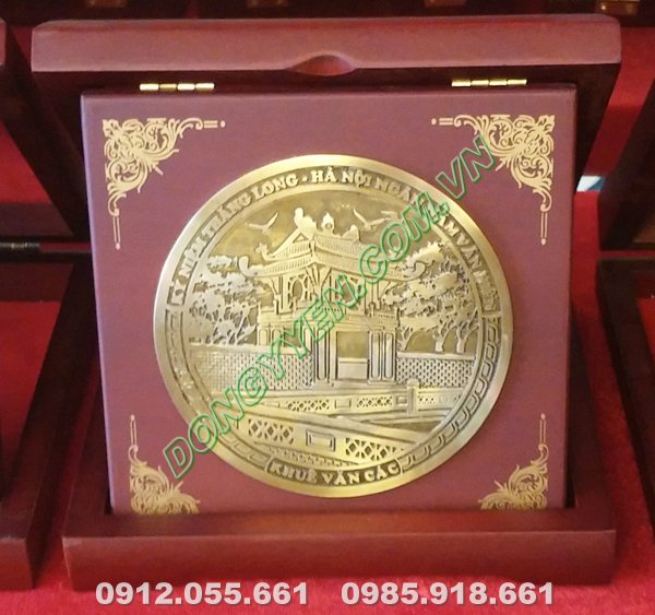Đĩa Đồng Khuê Văn Các Hộp Gấp