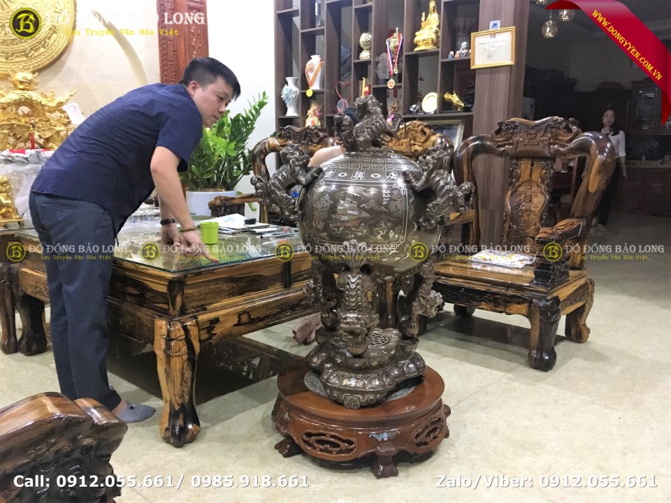 đỉnh thất lân vờn cầu 1m05\