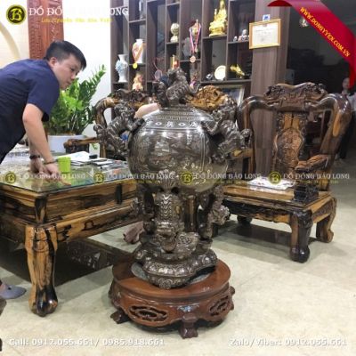 Đỉnh Thất Lân Vờn Cầu 1m05 Cho Khách Hà Tĩnh