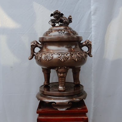 Đỉnh Thập Sòi Bằng Đồng Đỏ 62cm Cho Khách Hà Nội