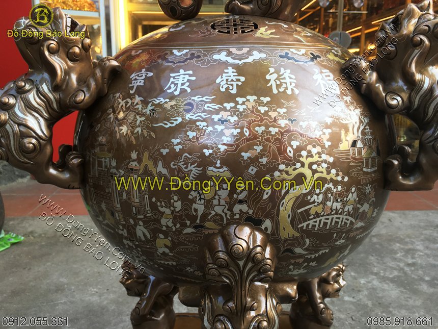 đỉnh đồng khảm tam khí