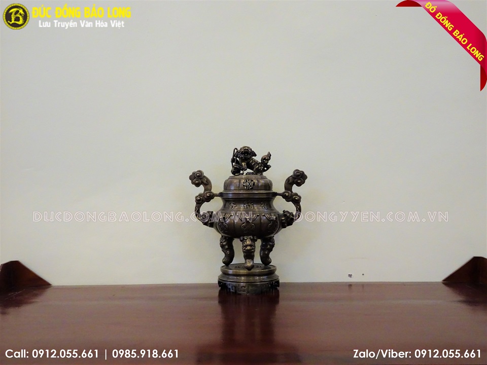 đỉnh đồng dơi tiền hun đen giả cổ