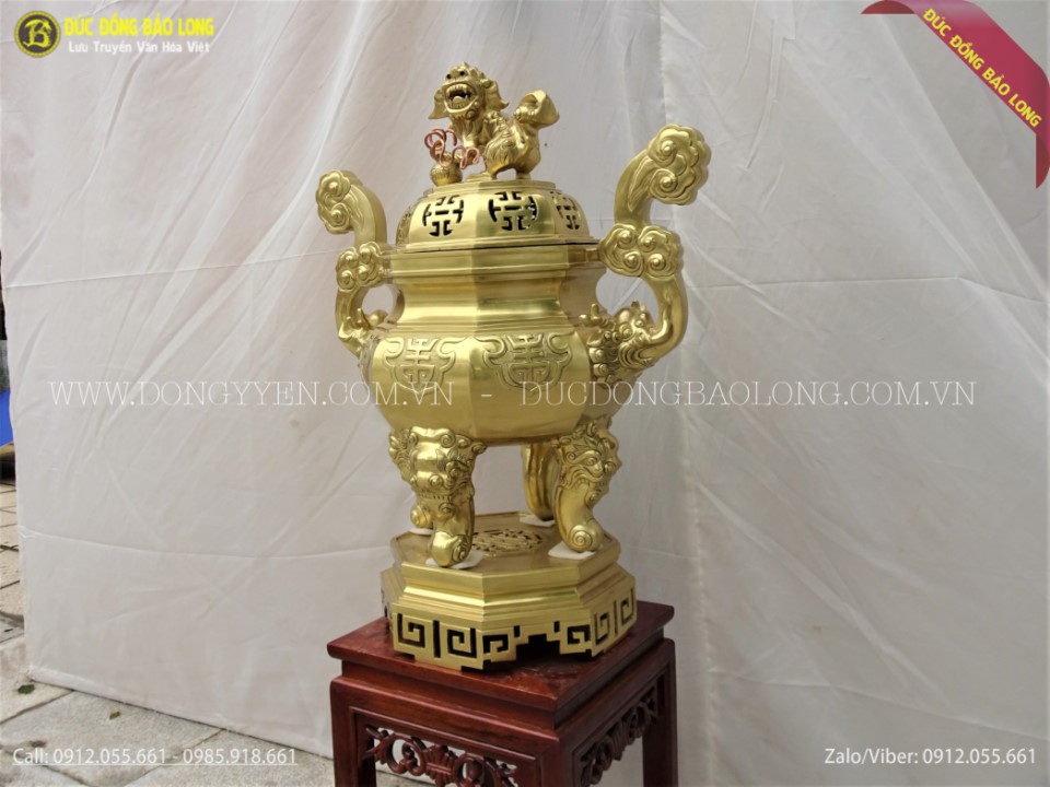 đỉnh thờ bằng đồng catut