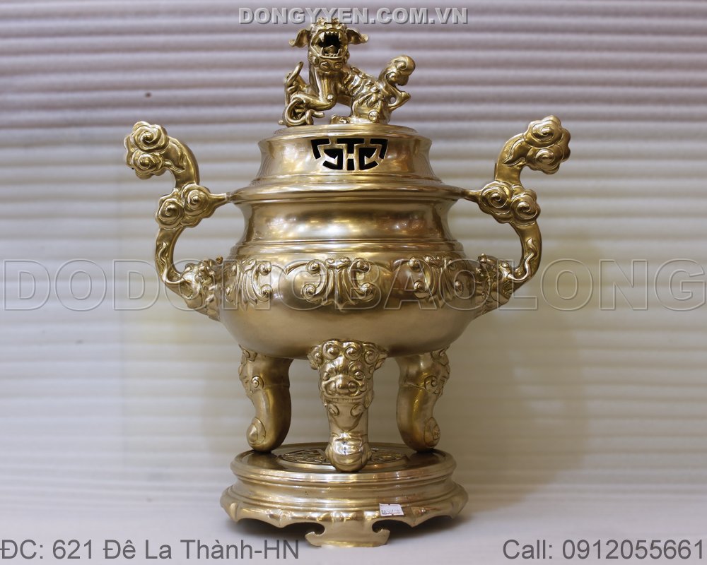 Đỉnh Đồng Màu Mộc 50cm