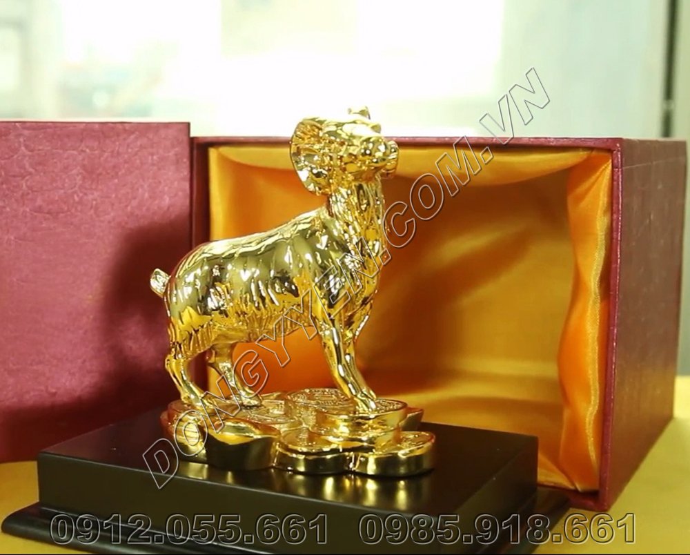 dê phong thủy bằng đồng mạ vàng 24K