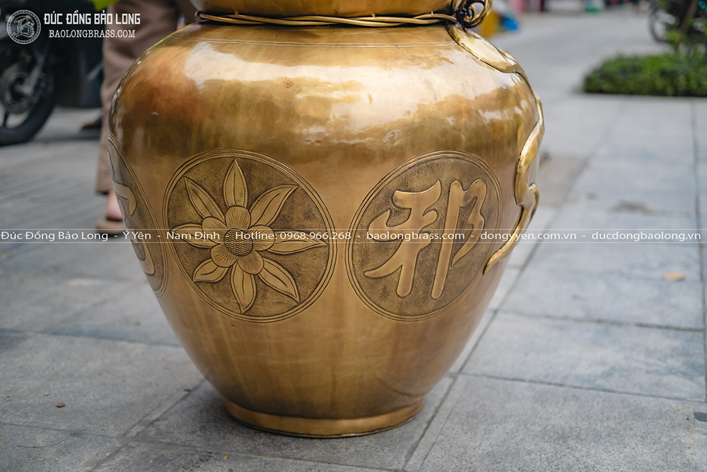 Hồ Lô Bát Quái Kích Thước Lớn Bằng Đồng 1m35