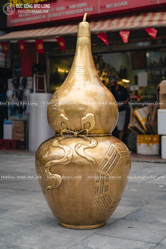 Hồ Lô Bát Quái Kích Thước Lớn Bằng Đồng 1m35