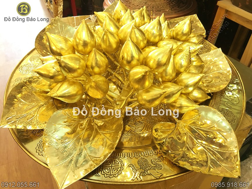 bộ trầu cau 68 quả abwngf đồng vàng