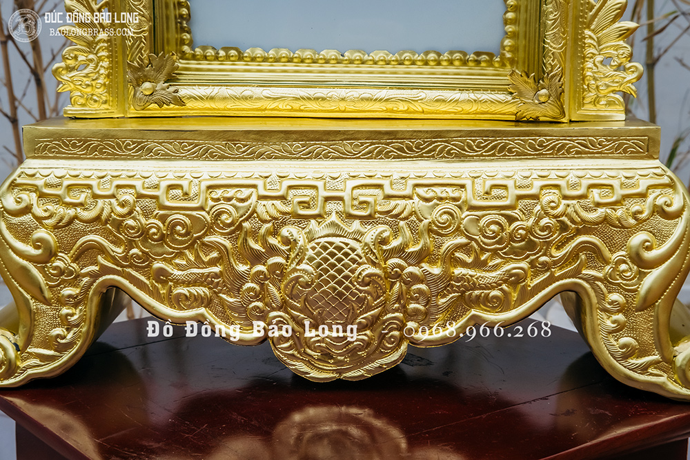 Khung Ảnh Thờ Bằng Đồng Cao 53Cm