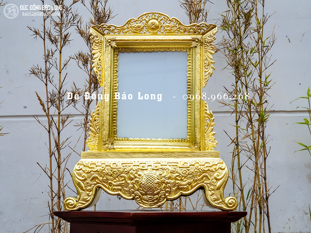 Khung Ảnh Thờ Bằng Đồng Cao 53Cm