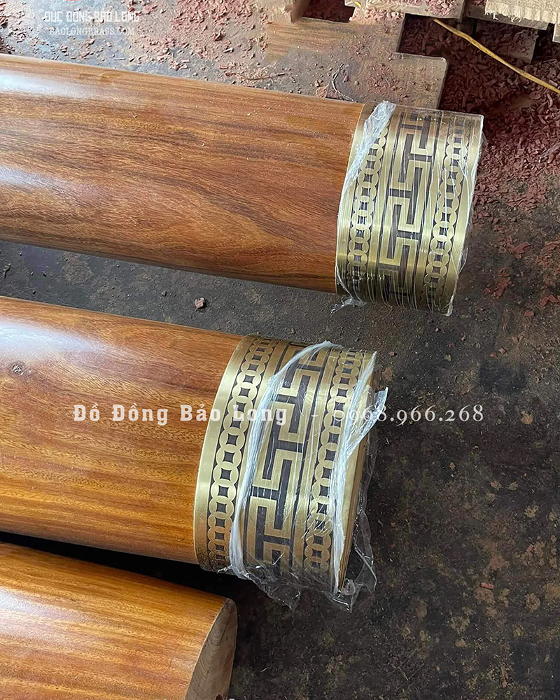Sản Xuất Đúc Thi Công Chân Cột Bằng Đồng, Vàng Đồng Đỏ Hoa Văn, Kích Thước Theo Yêu Cầu