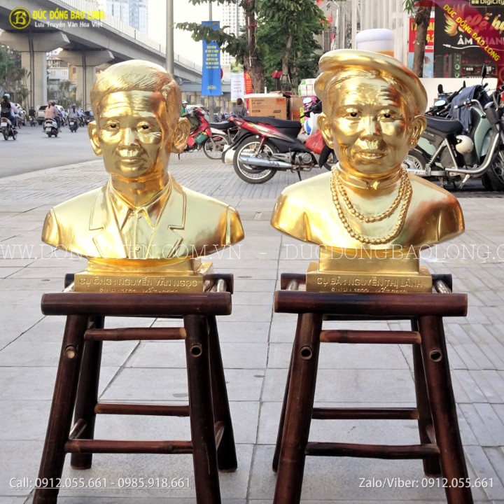 Đúc Tượng Chân Dung Dát Vàng 9999 Cho Khách Lào Cai