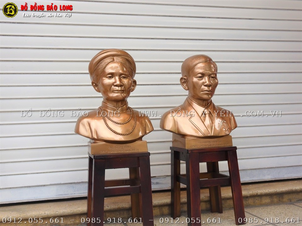 tượng chân dung cụ ông cụ bà
