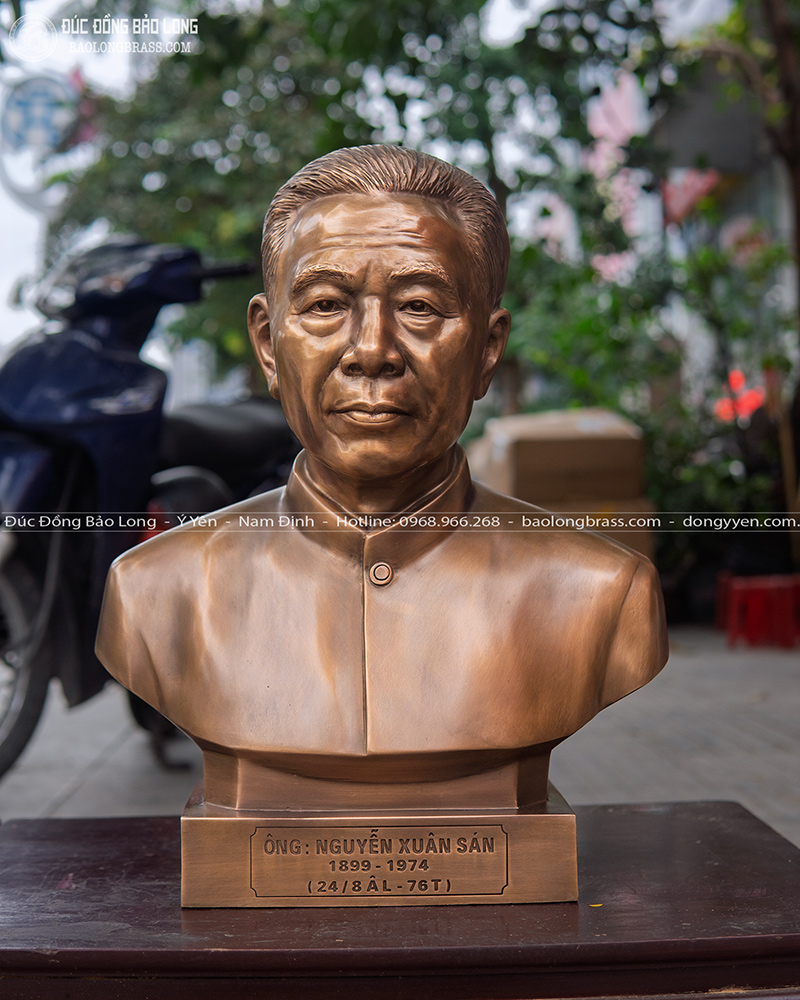Đúc 3 Pho Tượng Chân Dung Bằng Đồng Cao 48Cm