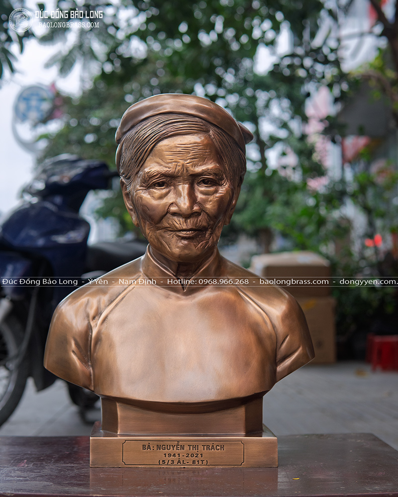 Đúc 3 Pho Tượng Chân Dung Bằng Đồng Cao 48Cm