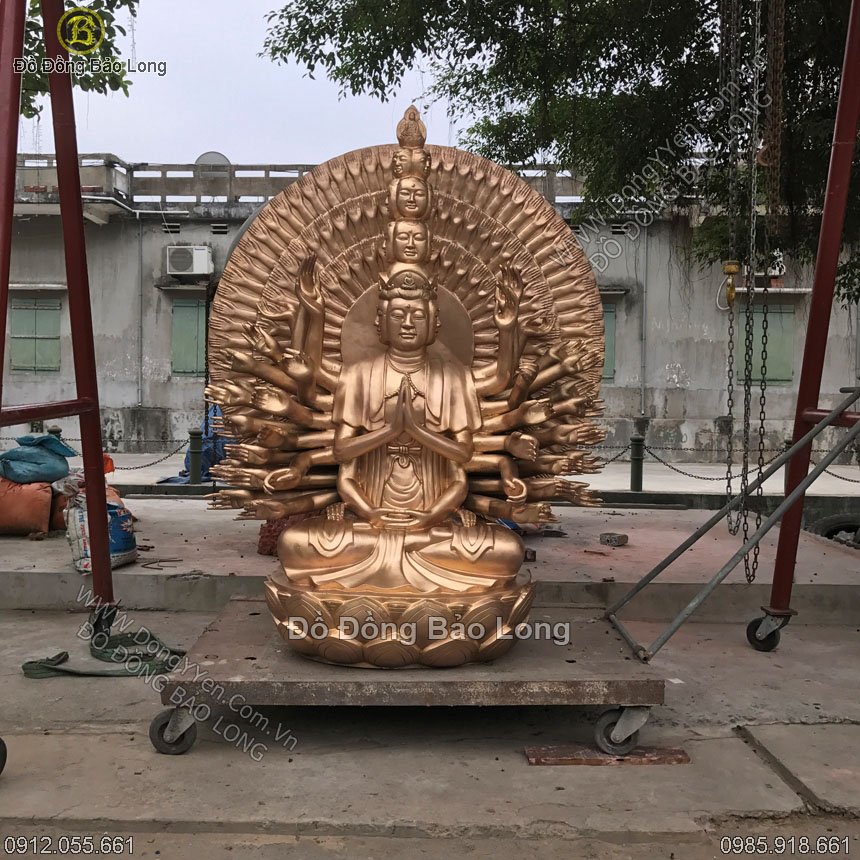 Đúc tượng thiên thủ thiên nhãn cho chùa Phúc Khánh Hà Nội