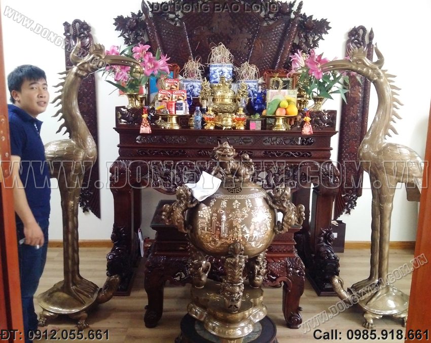 hạc thờ nhà thợ tổ
