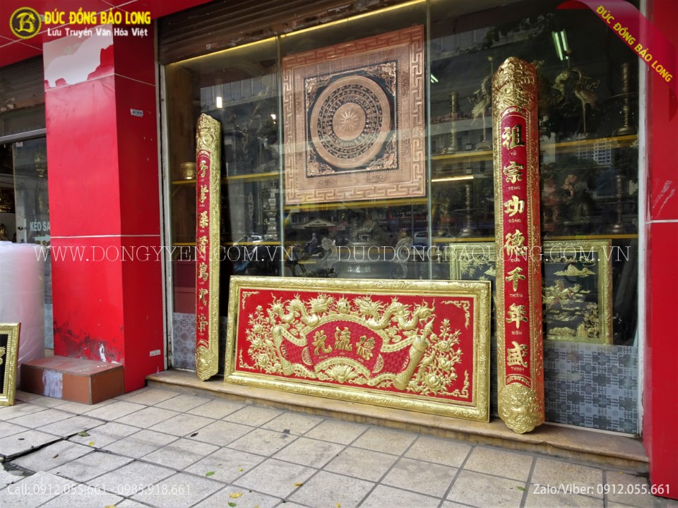 hoành phi câu đối bằng đồng