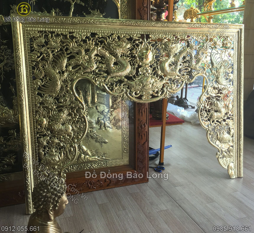 bộ cửa vòng bằng đồng 1m76