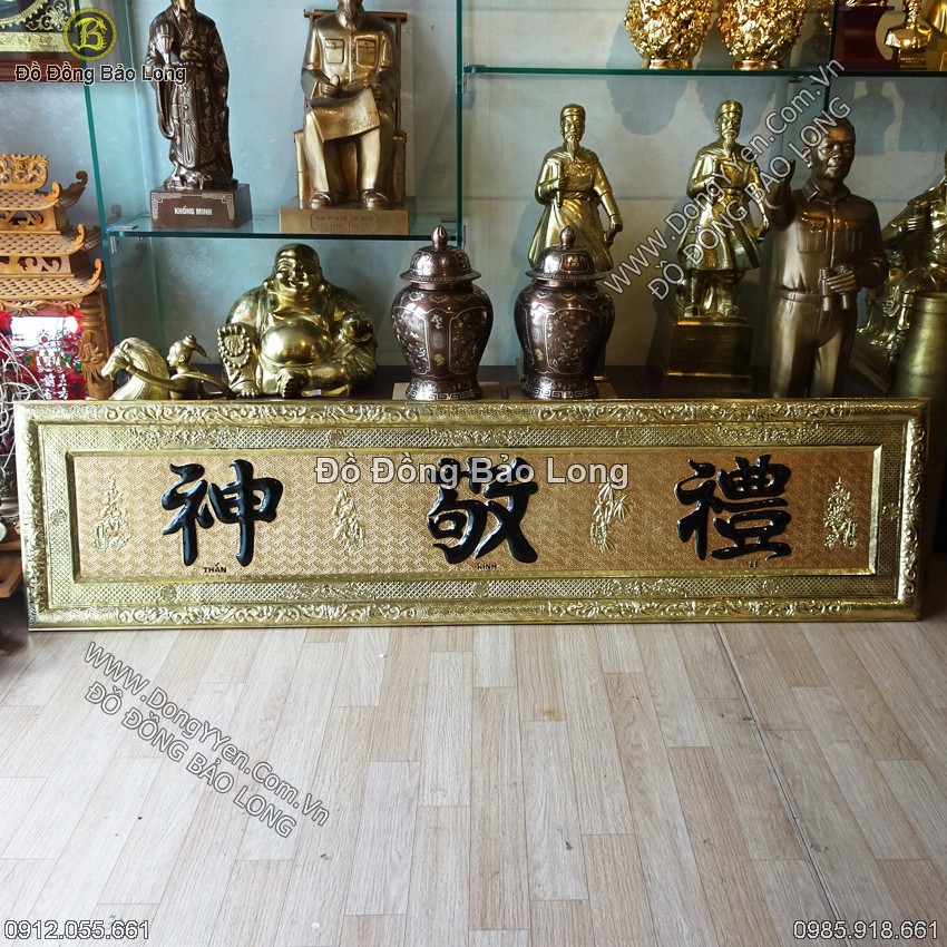Đại Tự Lễ Kính Thần ĐỒng Đỏ 1m97