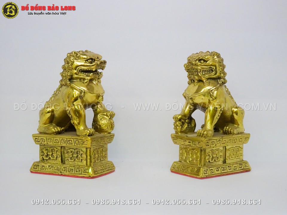 nhận đúc đôi nghê bằng đồng