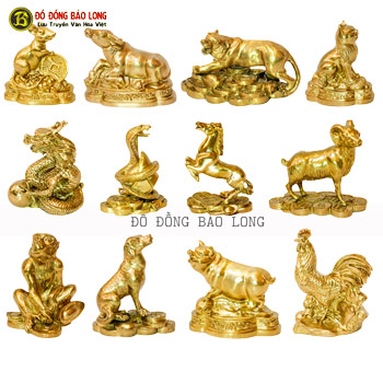 Tượng Mười Hai Con Giáp Bằng Đồng