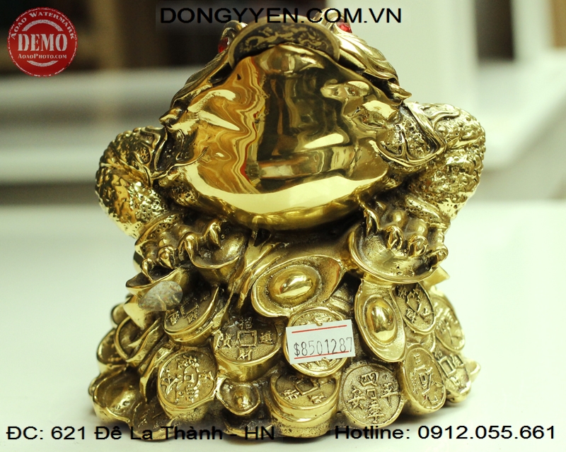 cóc đúc bằng nguyên liệu đồng thau