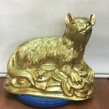 Mèo Phong Thủy Đồng Katut 38cm