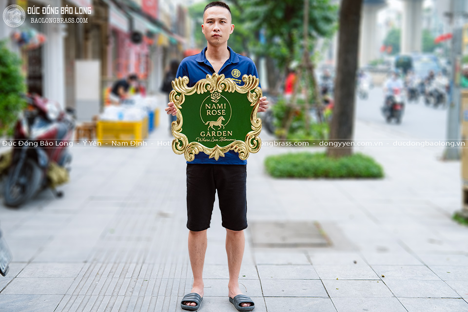 Logo Công Ty Bằng Đồng ĐK 90Cm Theo Yêu Cầu