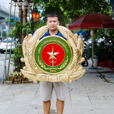 Logo Công Ty Bằng Đồng ĐK 90Cm Theo Yêu Cầu