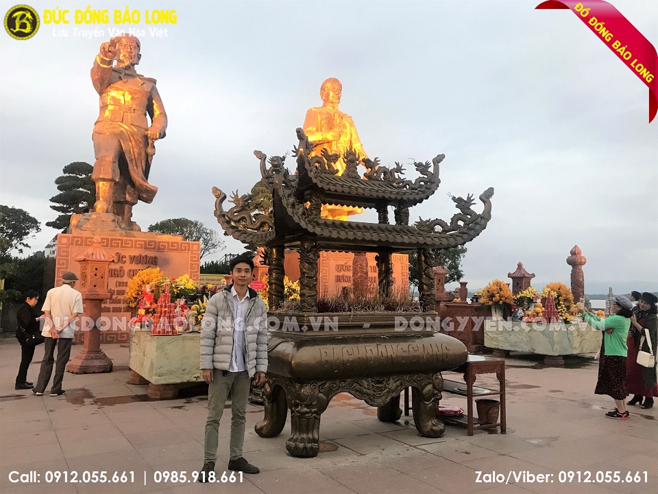 lư đồng kiểu mái chùa