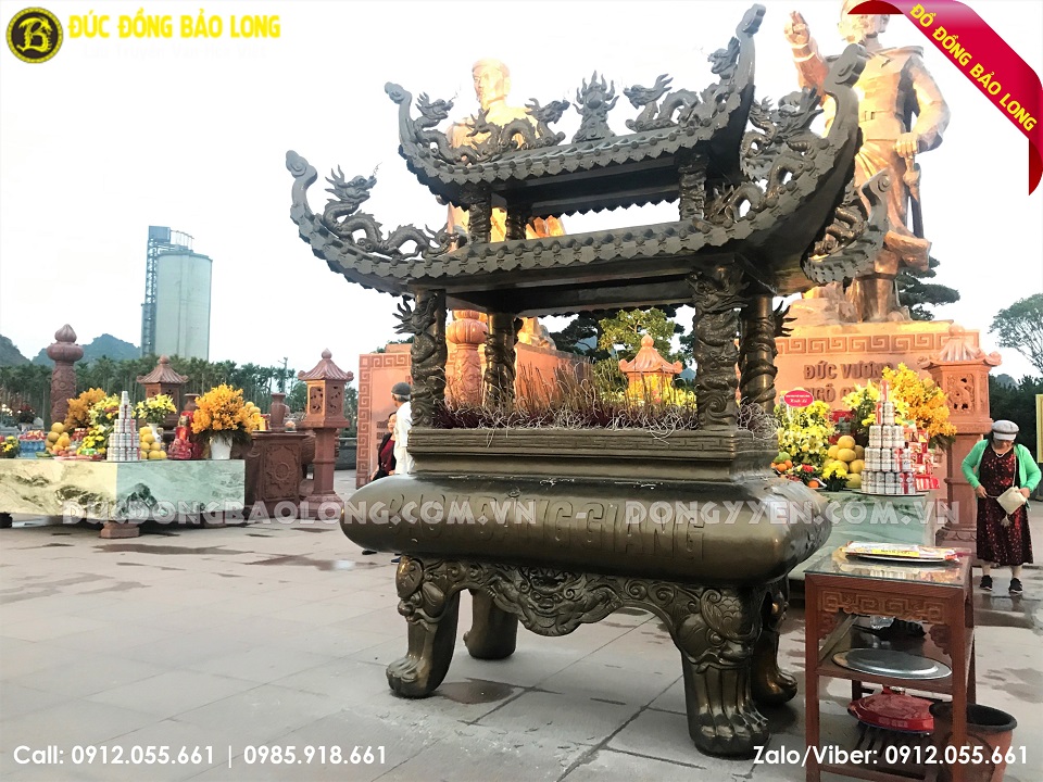 lư đồng kiểu mái chùa