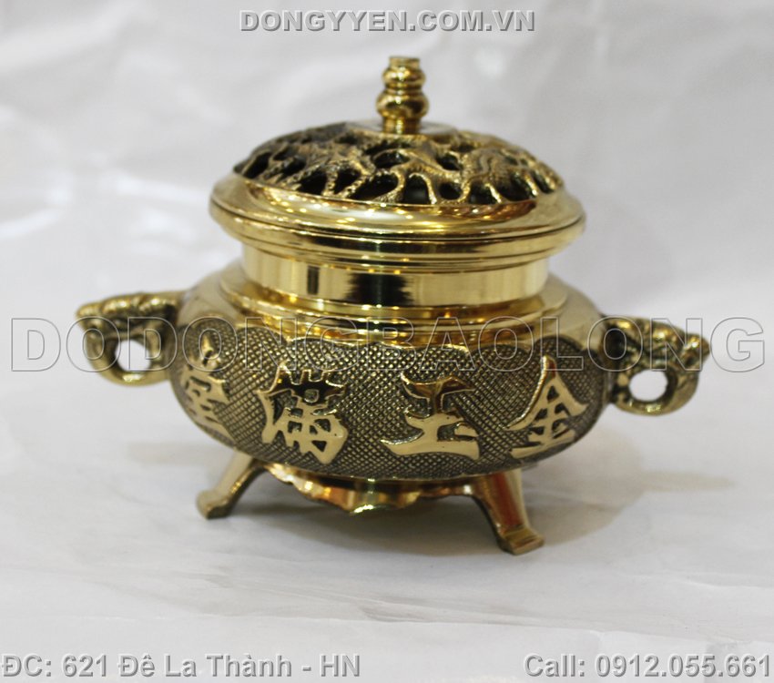lư đốt trầm bằng đồng loại nhỏ