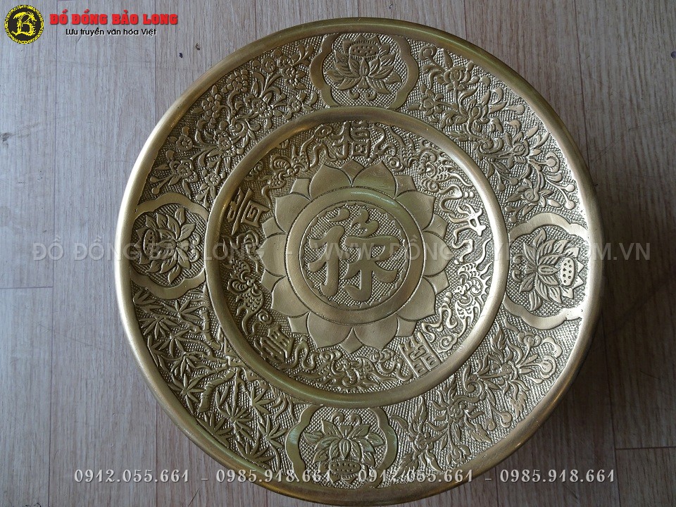 mâm bồng bằng đồng vàng