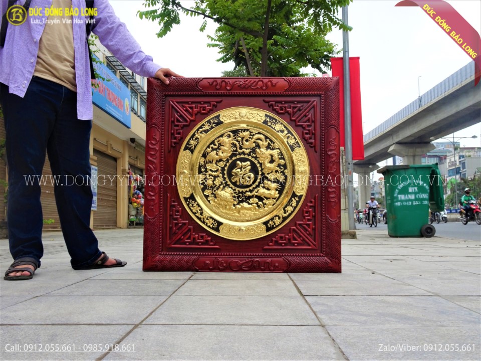 Tranh mâm đồng tứ linh