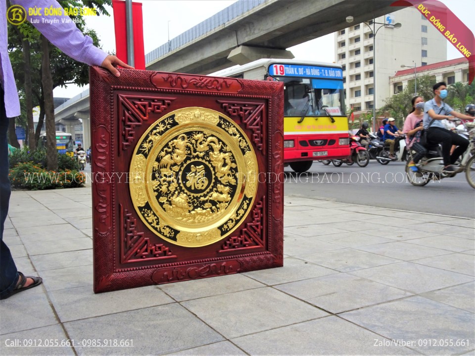 mâm đồng tứ linh