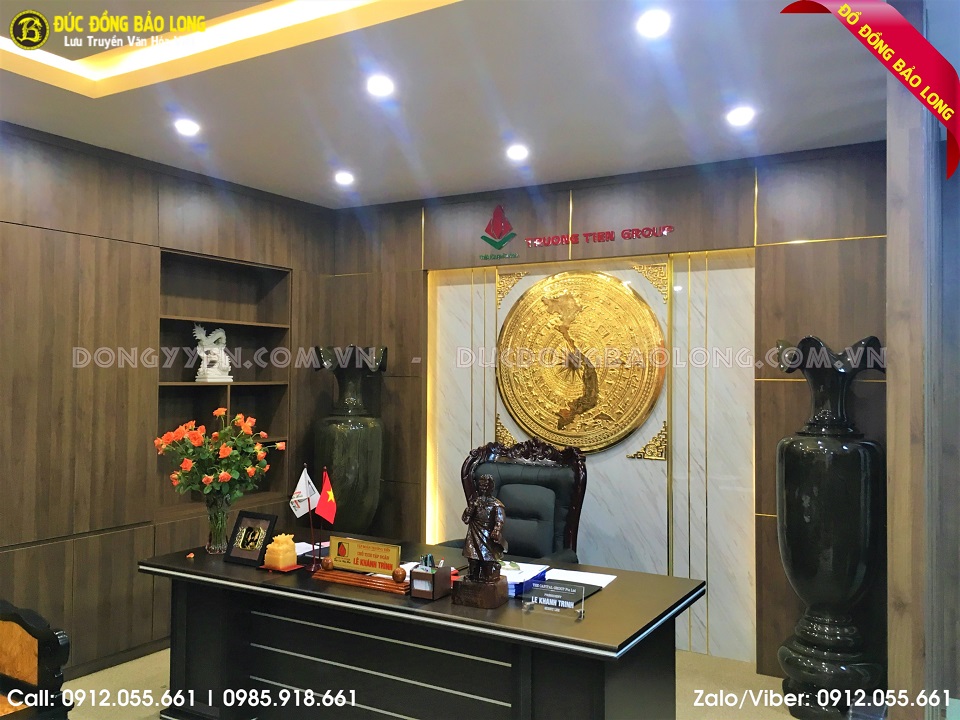 lắp đặt mặt trống đồng