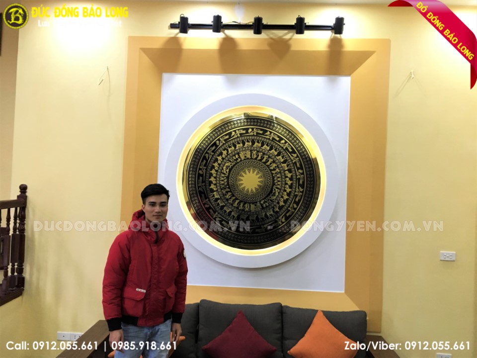 lắp đặt mặt trống đồng