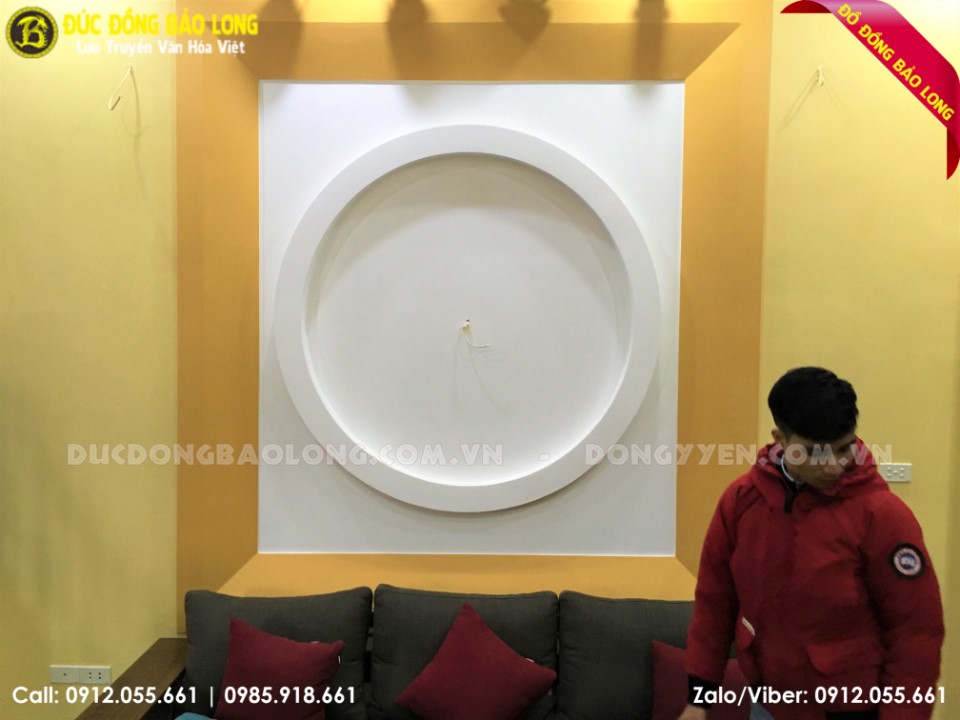 lắp đặt mặt trống đồng