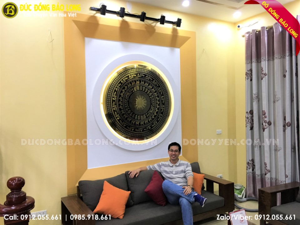 lắp đặt mặt trống đồng