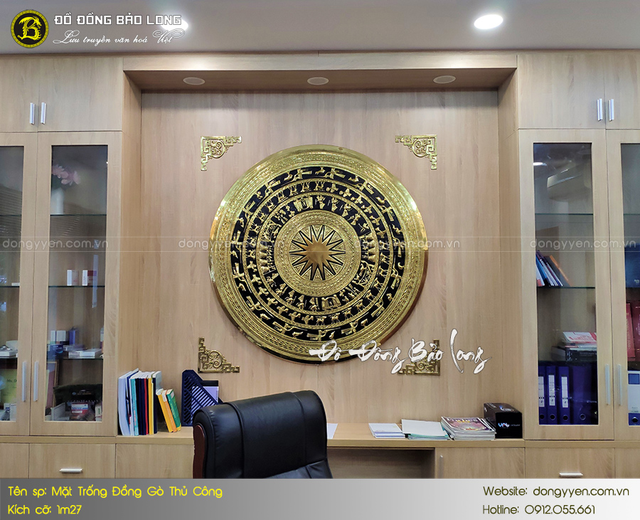 lắp mặt trống đồng 1m27 cho khách quận 1