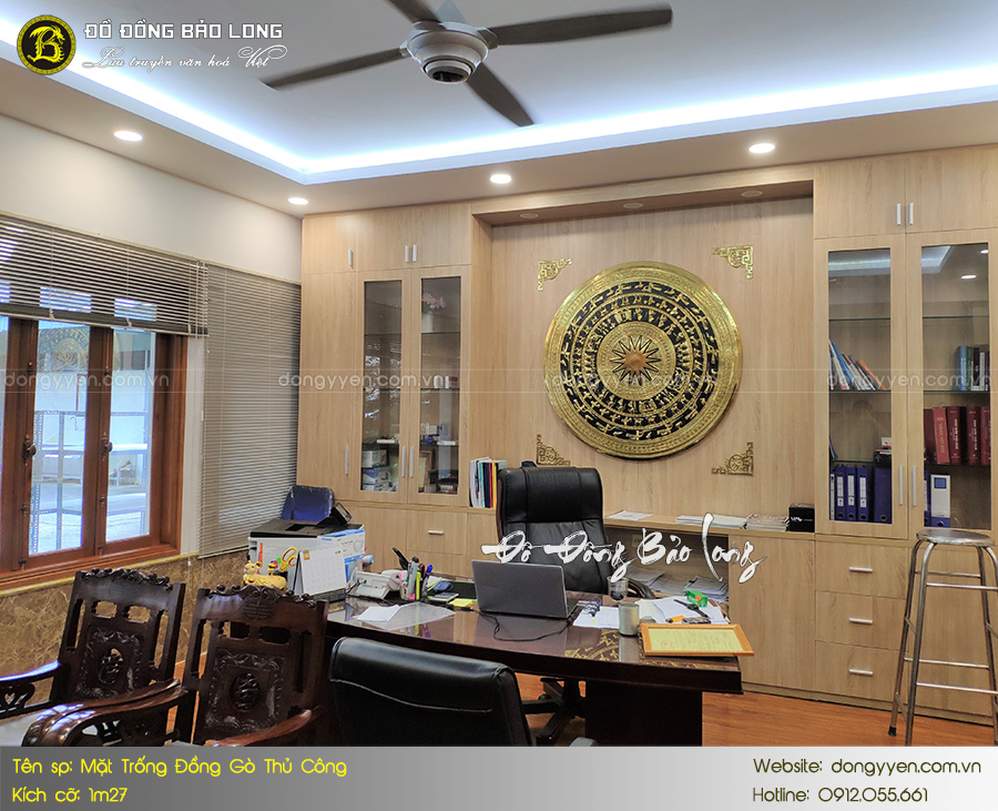 lắp mặt trống đồng 1m27 cho khách quận 1