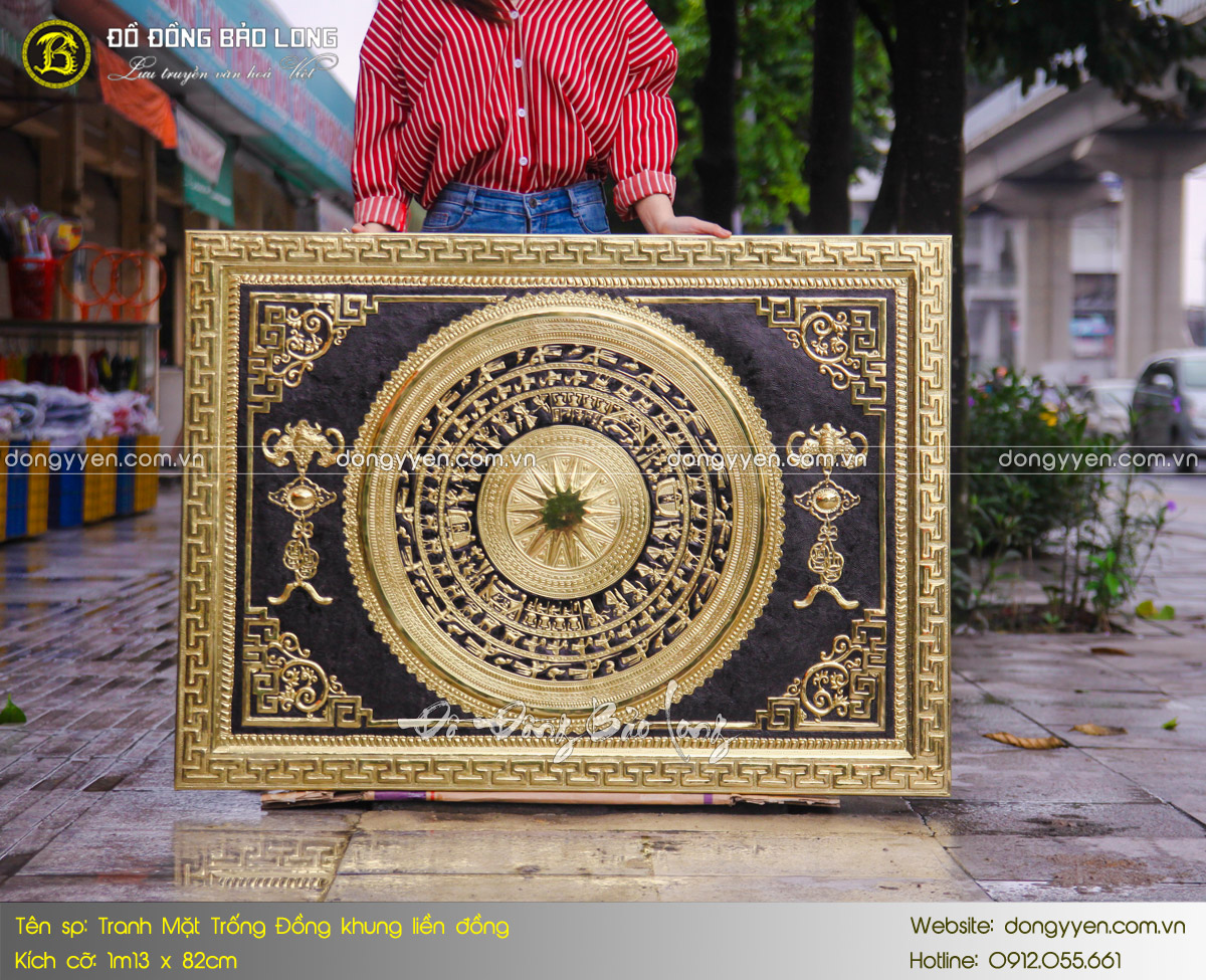 tranh mặt trống đồng