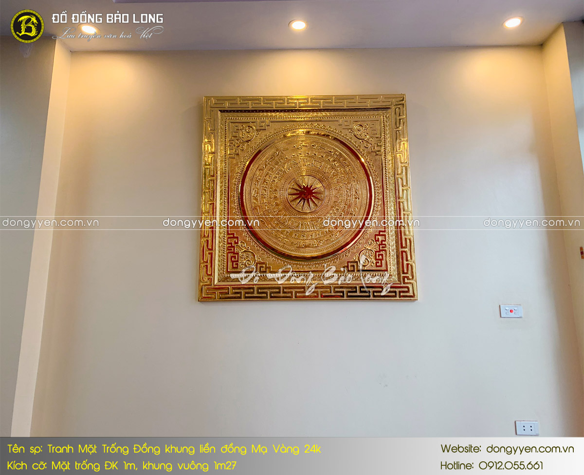 tranh mặt trống đồng