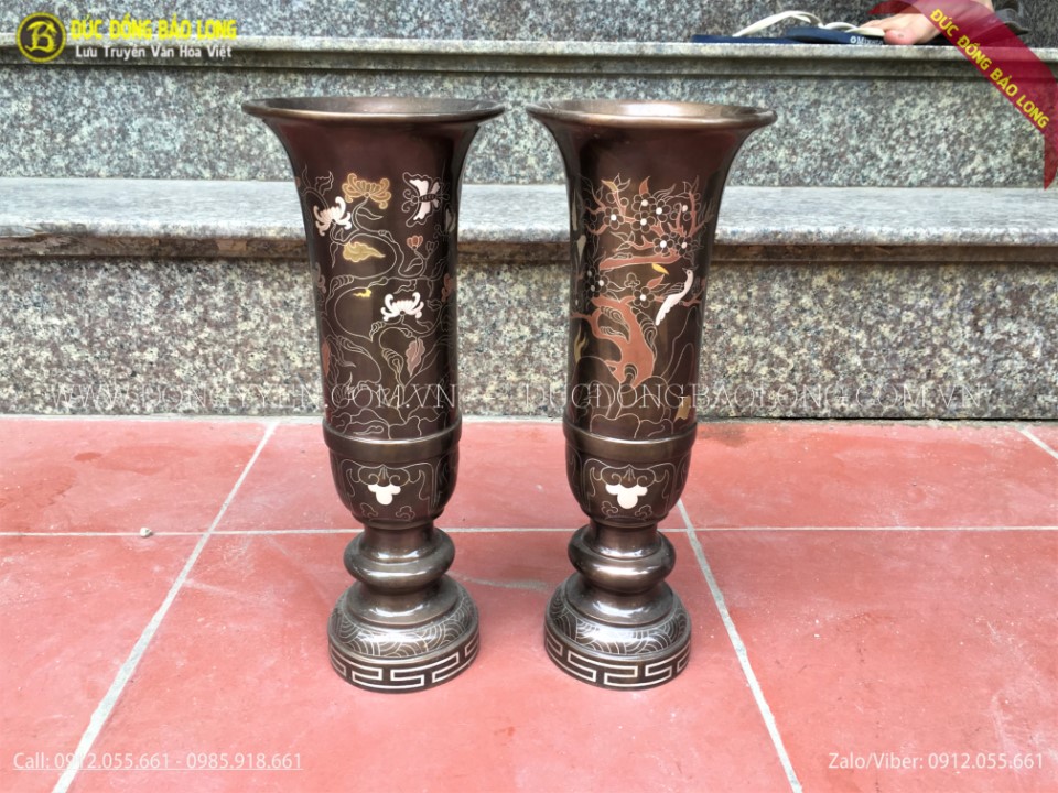 ống hương khảm ngũ sắc