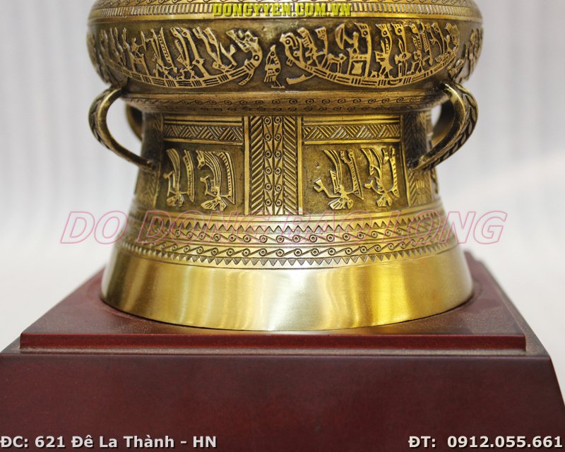 trống đúc bằng đồng thau 