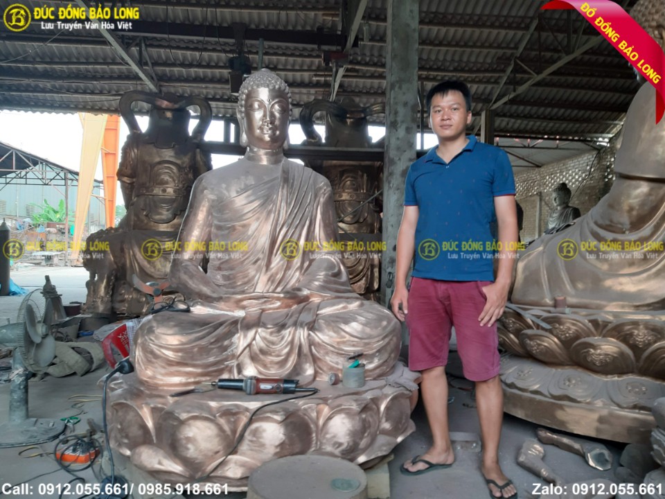 Bảo Long nhận đúc tượng Phật theo các kích cỡ tại bình định